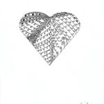 a heart, one of Shirl D's own Squirldoodles, based on the art of zendoodling